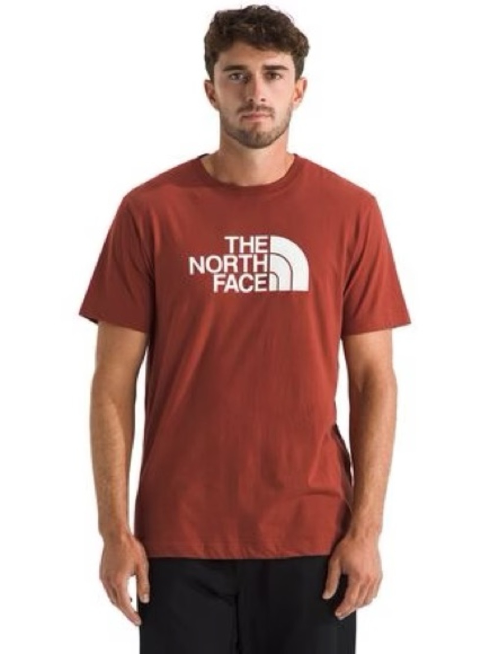 The North Face Men's Red Logo Crew Neck T-Shirt